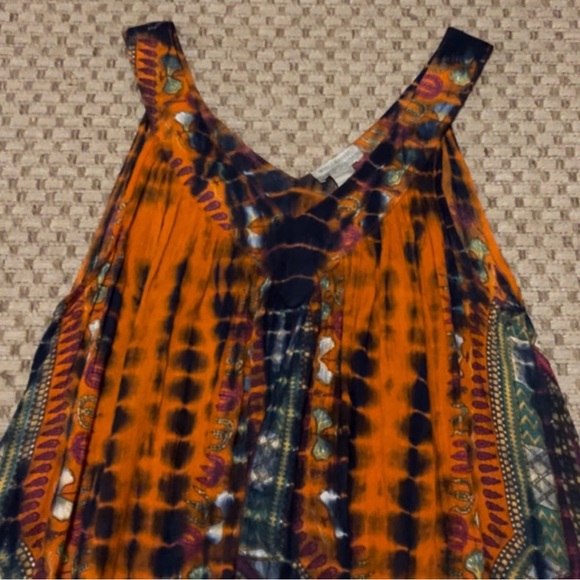 Women’s World Market boho flare top, sm, multi-colored, slightly used. - Picture 3 of 8